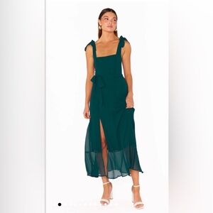 Show Me Your MuMu Teal Midi Dress
